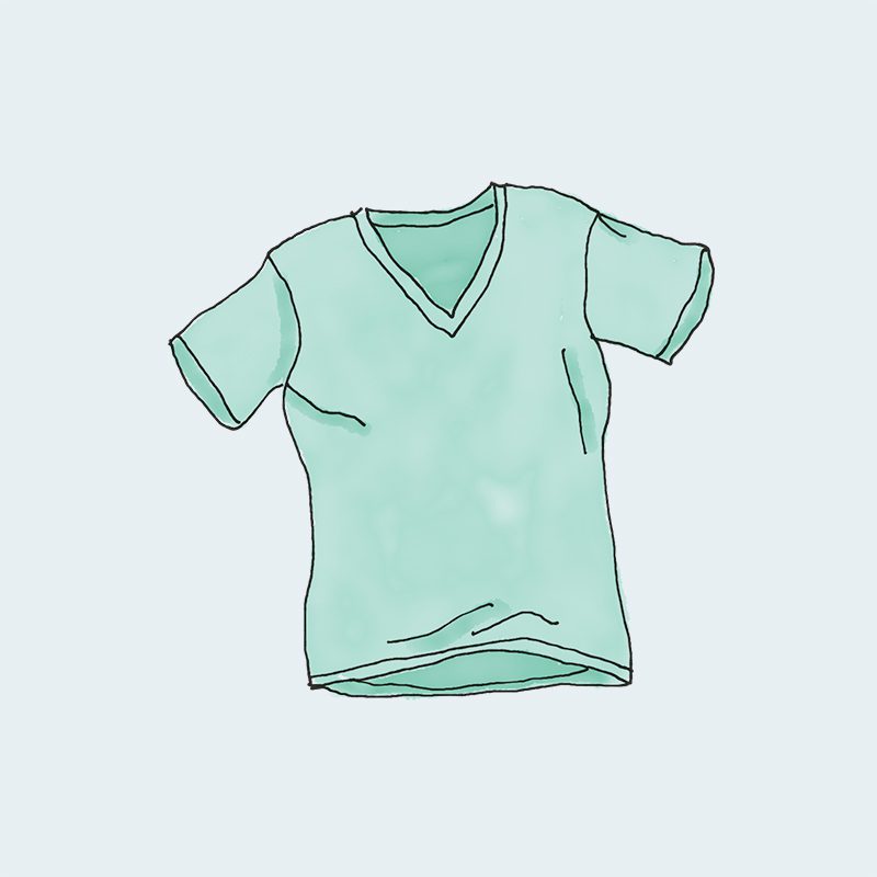 V-Neck T-Shirt - 图片 2